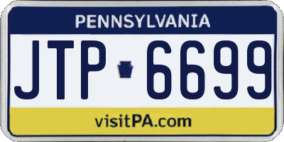 PA license plate JTP6699