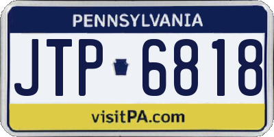 PA license plate JTP6818