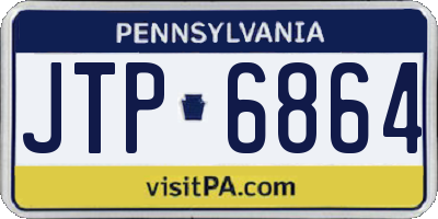 PA license plate JTP6864