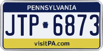 PA license plate JTP6873