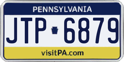 PA license plate JTP6879