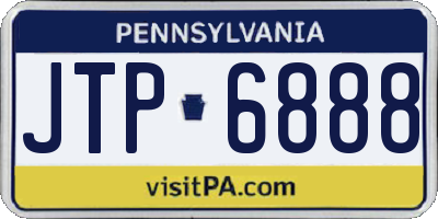 PA license plate JTP6888