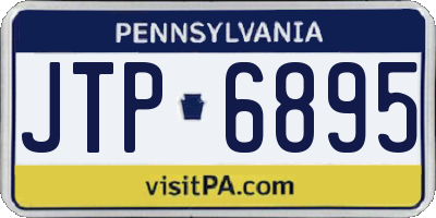 PA license plate JTP6895