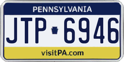 PA license plate JTP6946