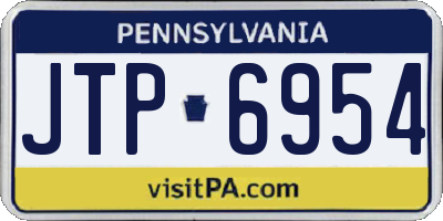 PA license plate JTP6954