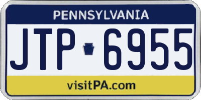 PA license plate JTP6955