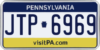 PA license plate JTP6969
