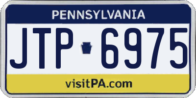 PA license plate JTP6975