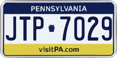 PA license plate JTP7029