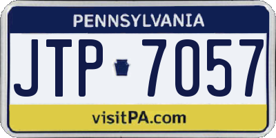 PA license plate JTP7057