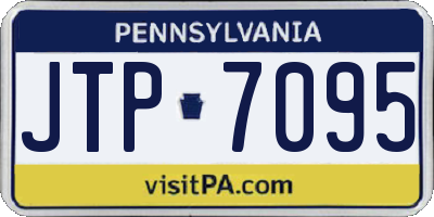 PA license plate JTP7095
