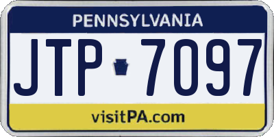 PA license plate JTP7097