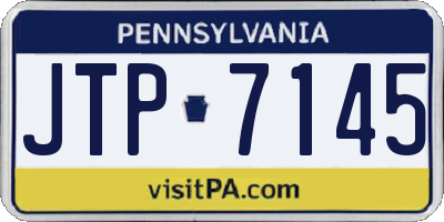 PA license plate JTP7145