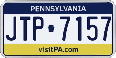 PA license plate JTP7157