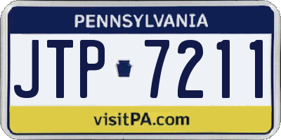 PA license plate JTP7211