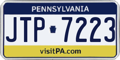 PA license plate JTP7223