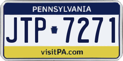PA license plate JTP7271