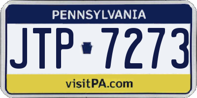 PA license plate JTP7273