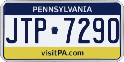 PA license plate JTP7290