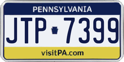 PA license plate JTP7399