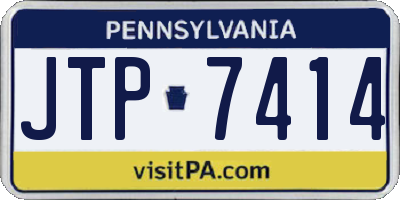 PA license plate JTP7414