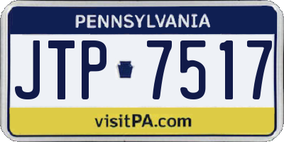PA license plate JTP7517