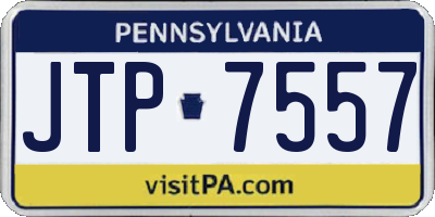 PA license plate JTP7557