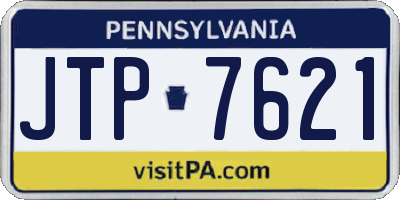 PA license plate JTP7621