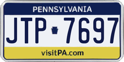 PA license plate JTP7697