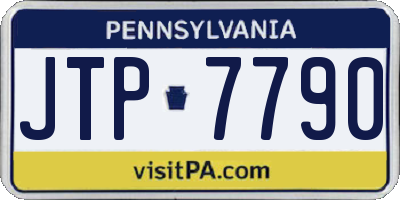 PA license plate JTP7790