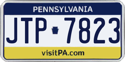 PA license plate JTP7823