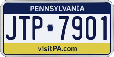 PA license plate JTP7901