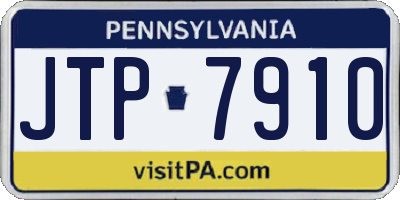 PA license plate JTP7910