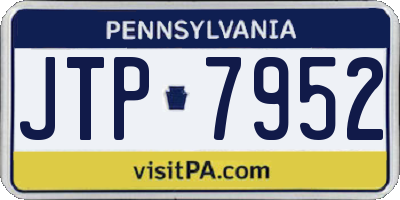 PA license plate JTP7952