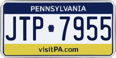 PA license plate JTP7955
