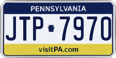 PA license plate JTP7970