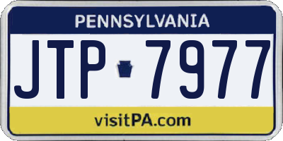 PA license plate JTP7977