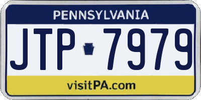 PA license plate JTP7979