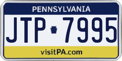 PA license plate JTP7995