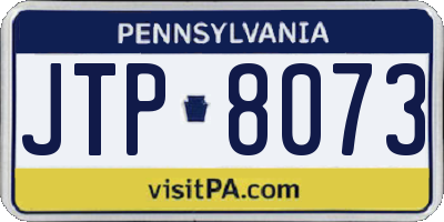 PA license plate JTP8073