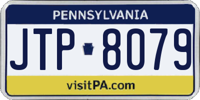 PA license plate JTP8079