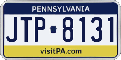 PA license plate JTP8131