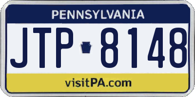 PA license plate JTP8148