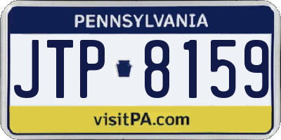 PA license plate JTP8159