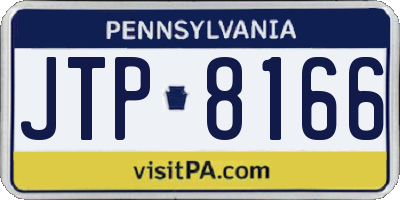PA license plate JTP8166