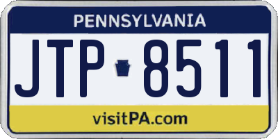 PA license plate JTP8511