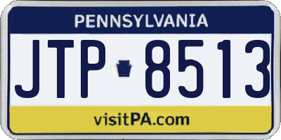 PA license plate JTP8513