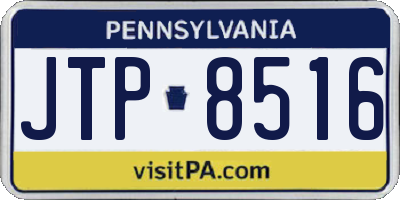PA license plate JTP8516