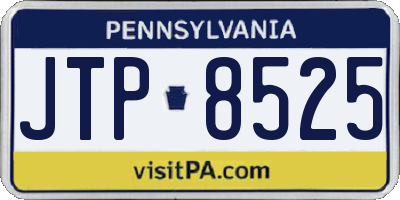 PA license plate JTP8525