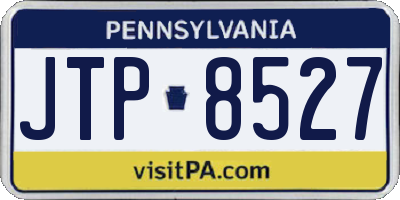 PA license plate JTP8527